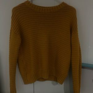 mustard yellow sweater